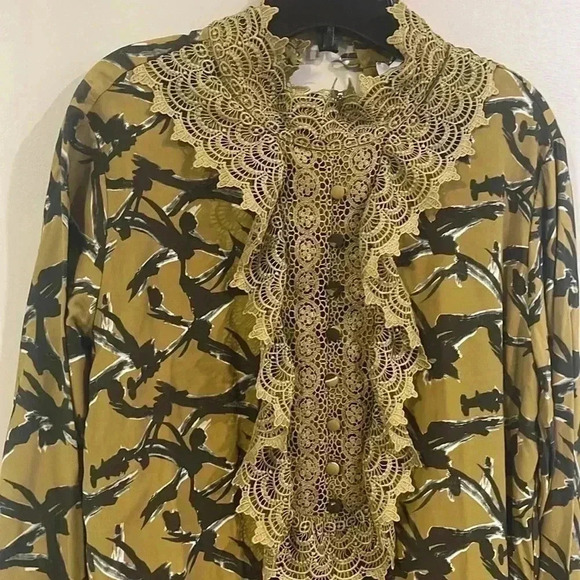 ❤️Host Picks❤️[XL] adL Patterned Mini  Dress with Lace Detail on the Front NWOT - Picture 6 of 10